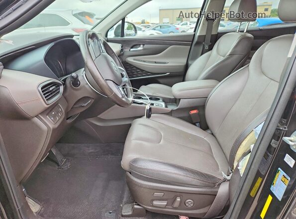 5NMS53ADXLH293987 2020 HYUNDAI SANTA Черный Вид салона спереди