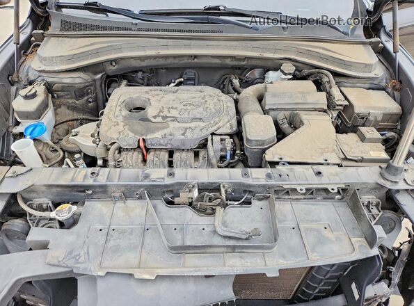 5NMS53ADXLH293987 2020 HYUNDAI SANTA Черный Вид подкапотного пространства