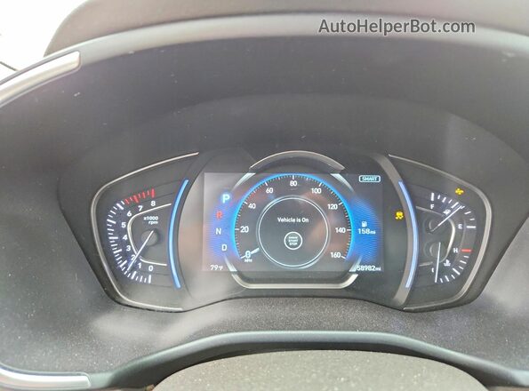 5NMS53ADXLH293987 2020 HYUNDAI SANTA Черный Вид щитка приборов