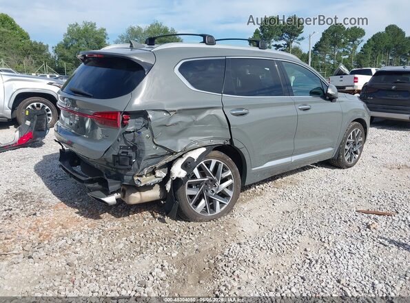 5NMS54ALXNH415165 2022 HYUNDAI SANTA FE Gray Задня права чверть