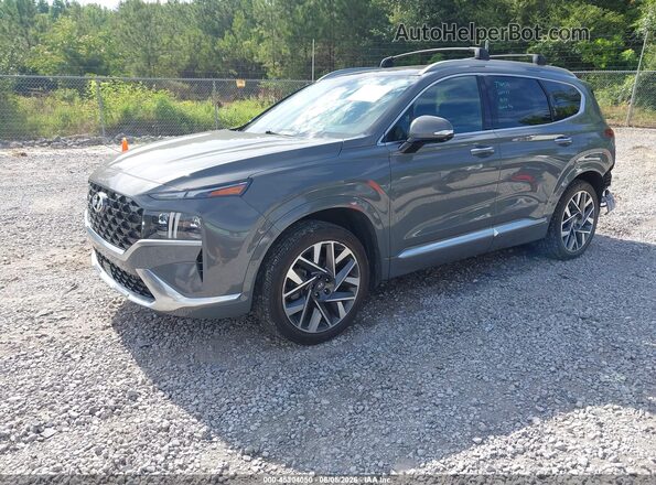 5NMS54ALXNH415165 2022 HYUNDAI SANTA FE Gray Передня ліва чверть
