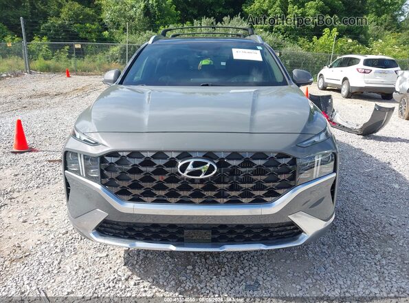 5NMS54ALXNH415165 2022 HYUNDAI SANTA FE Gray Вид задньої частини салону
