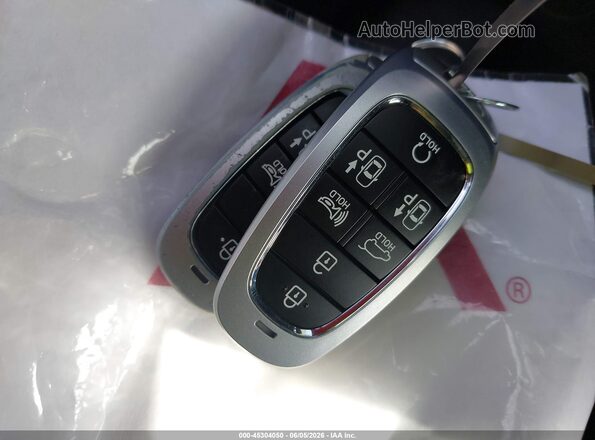 5NMS54ALXNH415165 2022 HYUNDAI SANTA FE Gray Вид панелі приладів