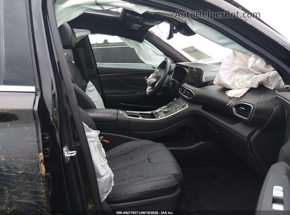 5NMS54ALXPH603493 2023 HYUNDAI SANTA FE Черный Вид салона спереди