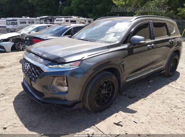 5NMS5CAA1KH106480 2019 HYUNDAI SANTA FE Серый Передняя левая четверть