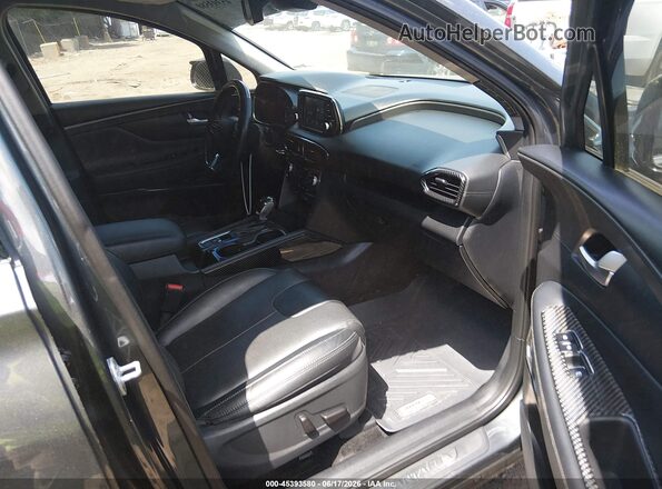 5NMS5CAA1KH106480 2019 HYUNDAI SANTA FE Серый Вид салона спереди