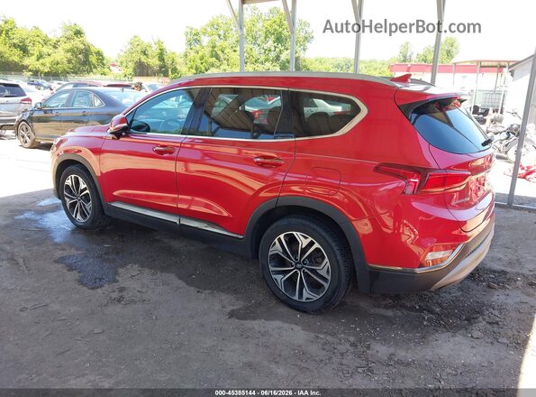 5NMS5CAA1LH200893 2020 HYUNDAI SANTA FE Red Rear left