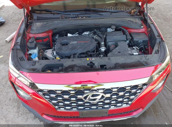 5NMS5CAA1LH200893 2020 HYUNDAI SANTA FE Red Rear view