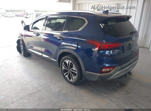 5NMS5CAA2LH286148 2020 HYUNDAI SANTA FE Dark Blue Հետևի ձախ