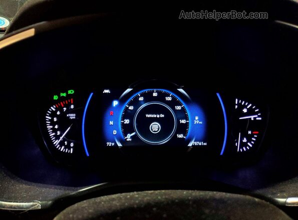5NMS5CAA5KH048776 2019 HYUNDAI SANTA Черный Вид щитка приборов