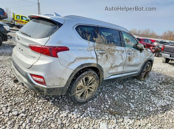 5NMS5CAA5KH069286 2019 HYUNDAI SANTA Silver Trasero derecho