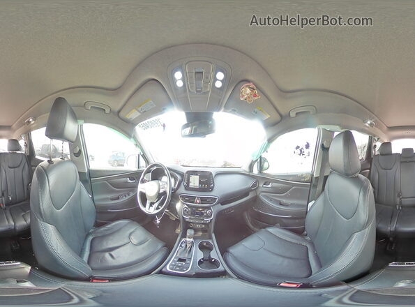 5NMS5CAA5KH069286 2019 HYUNDAI SANTA Silver Vista de la etiqueta del VIN