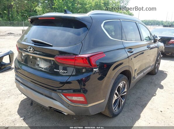 5NMS5CAA7LH287019 2020 HYUNDAI SANTA FE Черный Задняя правая четверть