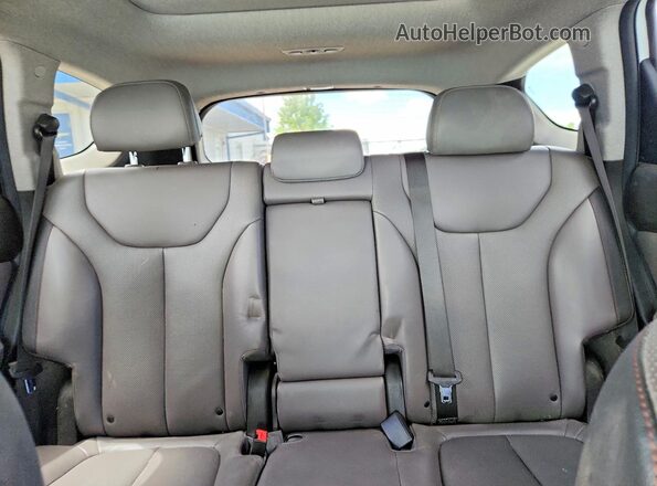 5NMS5CAA8KH022964 2019 HYUNDAI SANTA White უკანა სავარძლების ხედი
