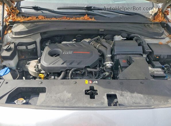 5NMS5CAA8LH218162 2020 HYUNDAI SANTA Silver ძრავის განყოფილების ხედი