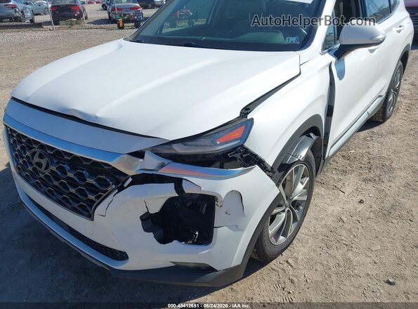 5NMS5CAD0KH041633 2019 HYUNDAI SANTA FE White Вид спереду