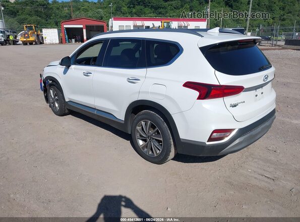 5NMS5CAD0KH041633 2019 HYUNDAI SANTA FE White Задня ліва чверть