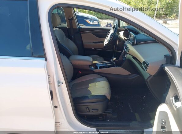 5NMS5CAD0KH041633 2019 HYUNDAI SANTA FE White Вид салону спереду