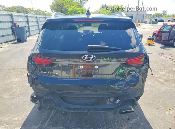 5NMS5CAD2KH002056 2019 HYUNDAI SANTA Black Vista trasera