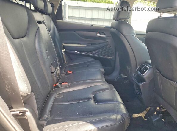 5NMS5CAD2KH002056 2019 HYUNDAI SANTA Black Vista interior trasera