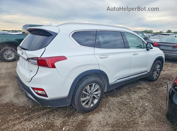 5NMS5CAD4KH130024 2019 HYUNDAI SANTA White Trasero derecho