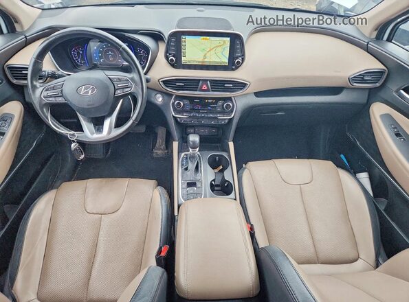 5NMS5CAD4KH130024 2019 HYUNDAI SANTA White Vista del salpicadero