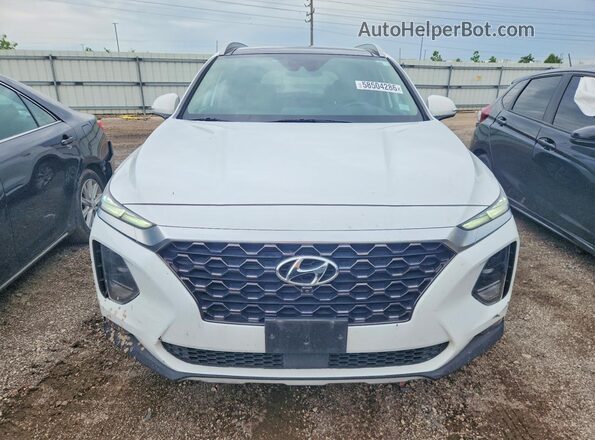 5NMS5CAD4KH130024 2019 HYUNDAI SANTA White Vista frontal