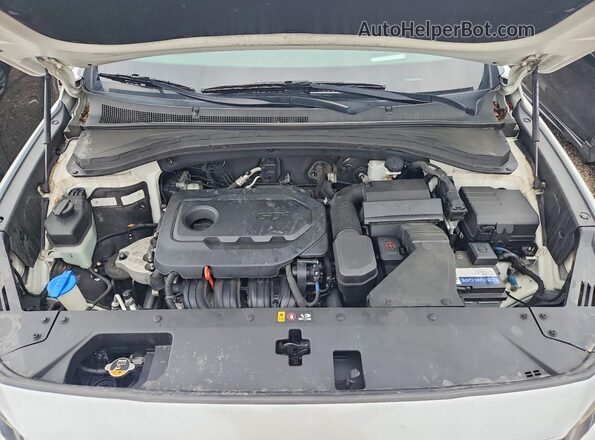 5NMS5CAD4KH130024 2019 HYUNDAI SANTA White Vista interior trasera