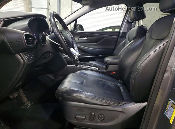 5NMS5CAD5KH029039 2019 HYUNDAI SANTA Gray Widok wnętrza z przodu