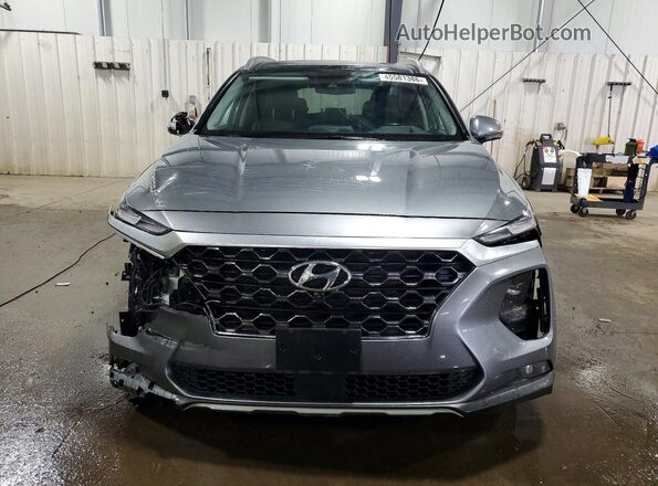 5NMS5CAD5KH029039 2019 HYUNDAI SANTA Gray Widok z przodu