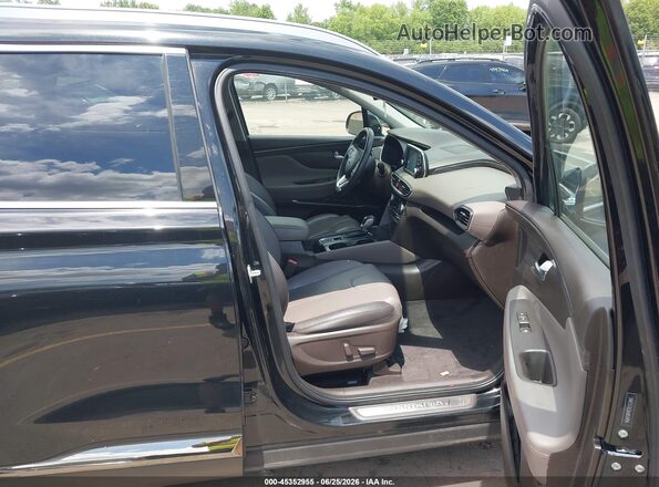 5NMS5CAD5KH053454 2019 HYUNDAI SANTA FE Black Front interior view