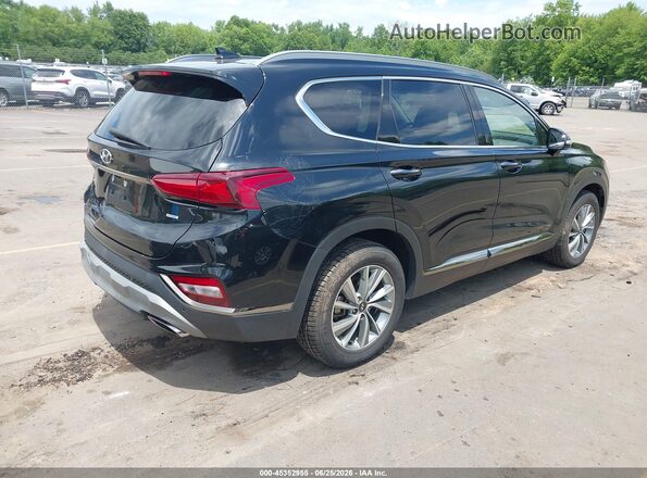 5NMS5CAD5KH053454 2019 HYUNDAI SANTA FE Black Rear right
