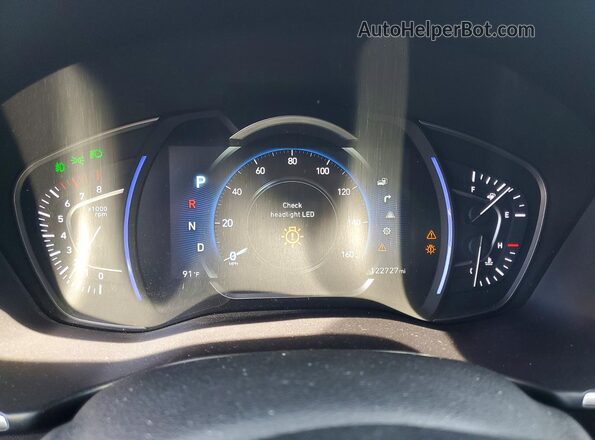 5NMS5CAD5LH182778 2020 HYUNDAI SANTA Gray Vista del cuadro de instrumentos