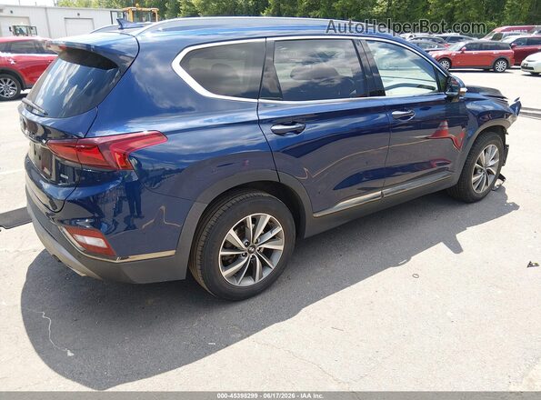 5NMS5CAD5LH226620 2020 HYUNDAI SANTA FE Синий Задняя правая четверть