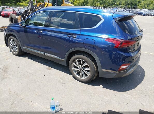 5NMS5CAD5LH226620 2020 HYUNDAI SANTA FE Синий Задняя левая четверть