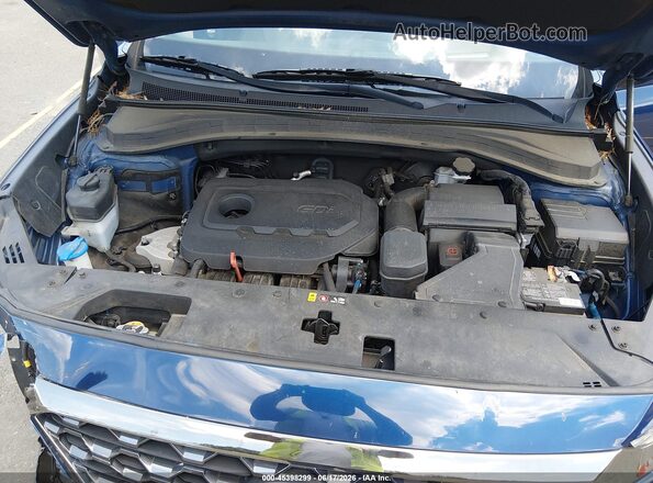 5NMS5CAD5LH226620 2020 HYUNDAI SANTA FE Синий Вид сзади