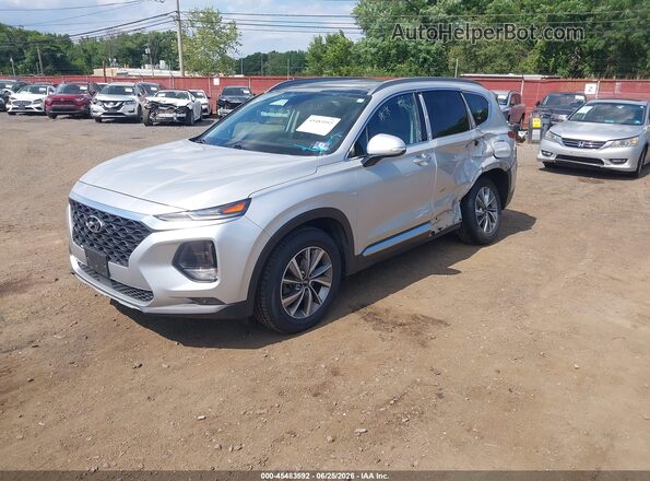 5NMS5CAD9KH071729 2019 HYUNDAI SANTA FE Silver Передня ліва чверть