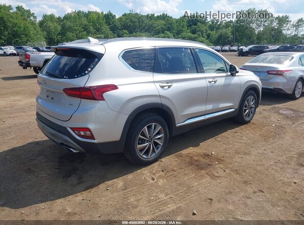 5NMS5CAD9KH071729 2019 HYUNDAI SANTA FE Silver Задня права чверть