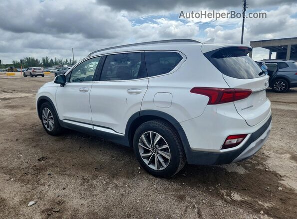 5NMS5CADXKH018070 2019 HYUNDAI SANTA White Задня ліва чверть