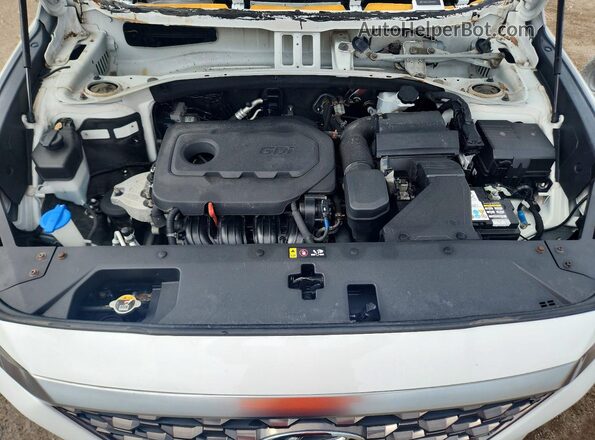 5NMS5CADXKH018070 2019 HYUNDAI SANTA White Вид підкапотного простору