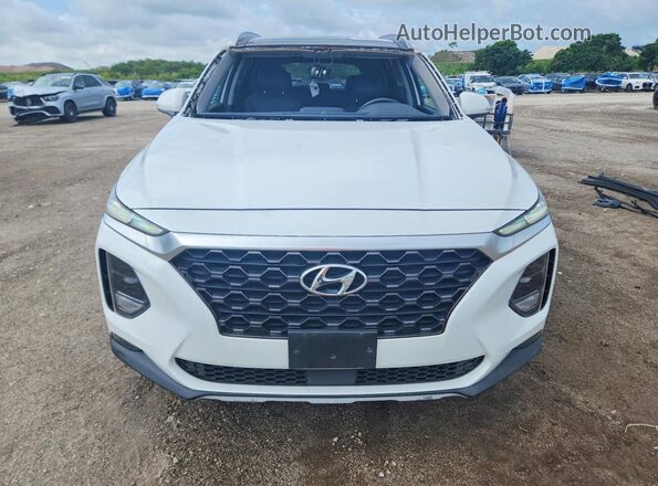 5NMS5CADXKH018070 2019 HYUNDAI SANTA White Вид спереду