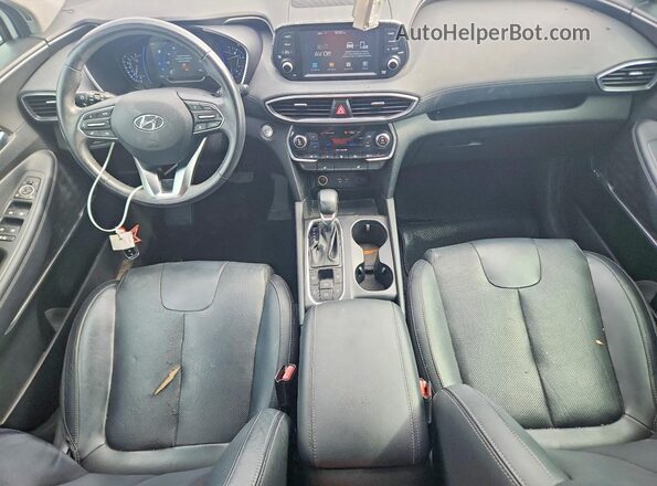 5NMS5CADXKH018070 2019 HYUNDAI SANTA White Вид панелі приладів