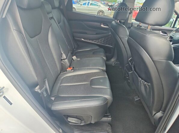 5NMS5CADXKH018070 2019 HYUNDAI SANTA White Вид задньої частини салону