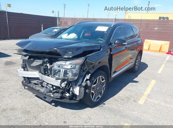 5NMS5DA13PH013764 2023 HYUNDAI SANTA FE HYBRID Black Vista tres cuartos delantera izquierda