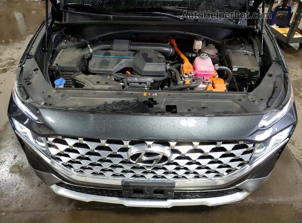 5NMS5DA14PH022666 2023 HYUNDAI SANTA Gray Widok komory silnika