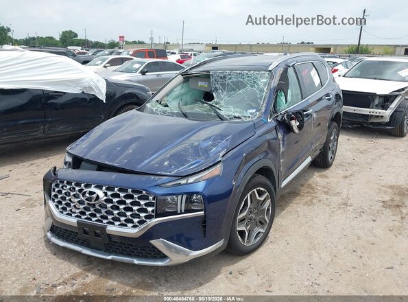 5NMS5DA16PH009319 2023 HYUNDAI SANTA FE HYBRID Blue წინა ხედი