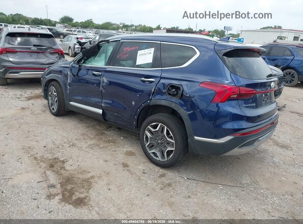 5NMS5DA16PH009319 2023 HYUNDAI SANTA FE HYBRID Blue უკანა მარცხენა