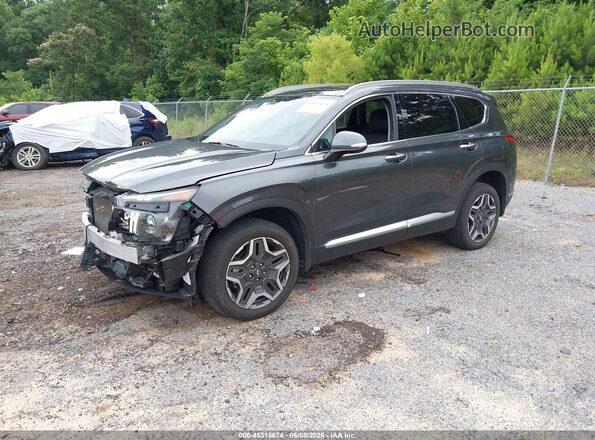 5NMS5DA1XPH013602 2023 HYUNDAI SANTA FE HYBRID Gray Vista tres cuartos delantera izquierda