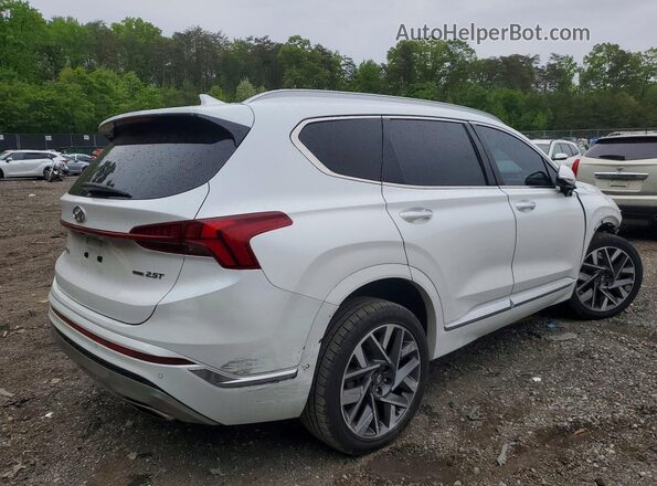 5NMS5DAL1NH435093 2022 HYUNDAI SANTA White Trasero derecho