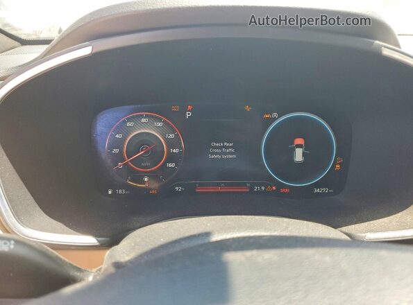 5NMS5DAL2MH363626 2021 HYUNDAI SANTA White Սարքավորումների վահանակի տեսք